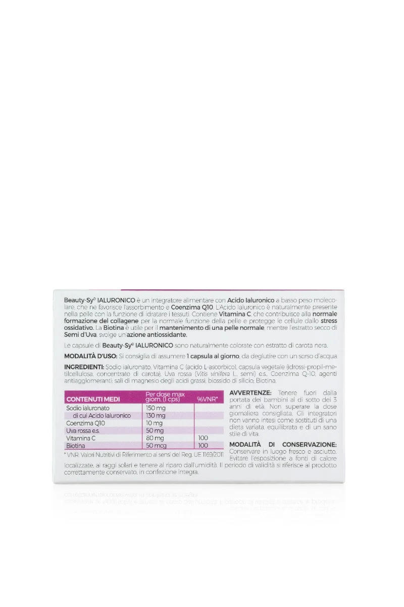 Beauty Sy Ialuronico 30 Capsule Benessere Pelle