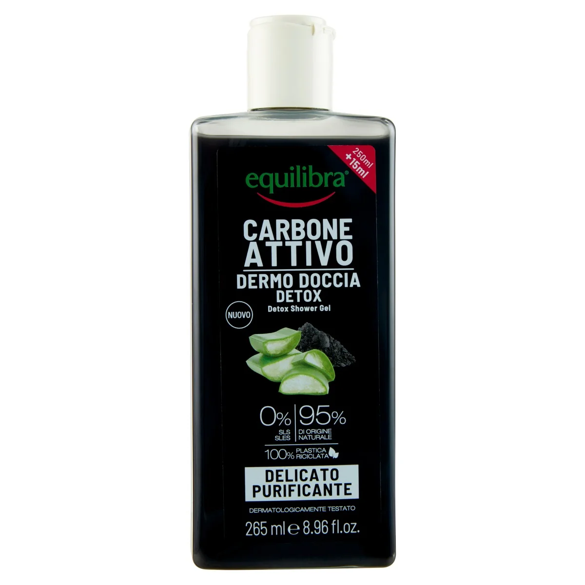 Equilibra Carbone Doccia Schiuma 265 Ml Igiene e Depurazione Cutanea