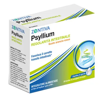 Psyllium Zentiva Integratore Regolarità  Intestinale 20 Bustine