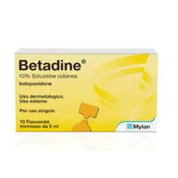 Betadine 10% Soluzione Cutanea 10x5 ml Flaconcini Monouso