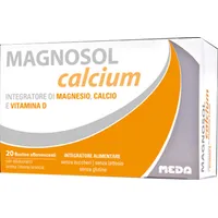 Magnosol Calcium Integratore di Calcio Magnesio e Vitamina D 20 Bustine