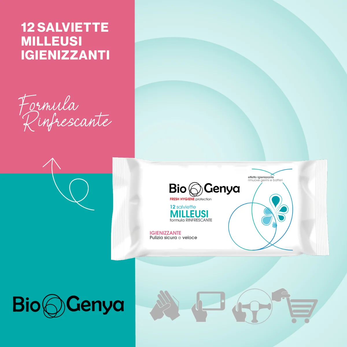Biogenya Salviette Milleusi 12 Pezzi