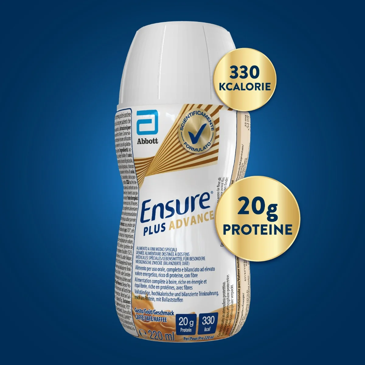Abbott Ensure Plus Advance Caffè 4x220ml Supplemento Nutrizionale Ipercalorico