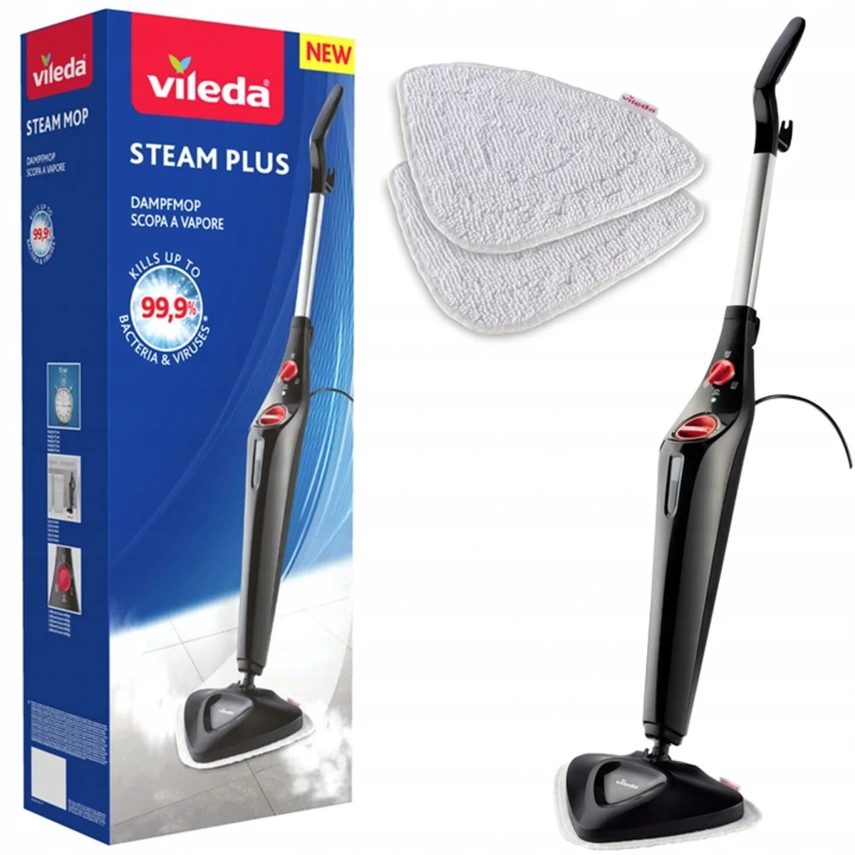 Vileda Steam Plus 3.0 Scopa a Vapore