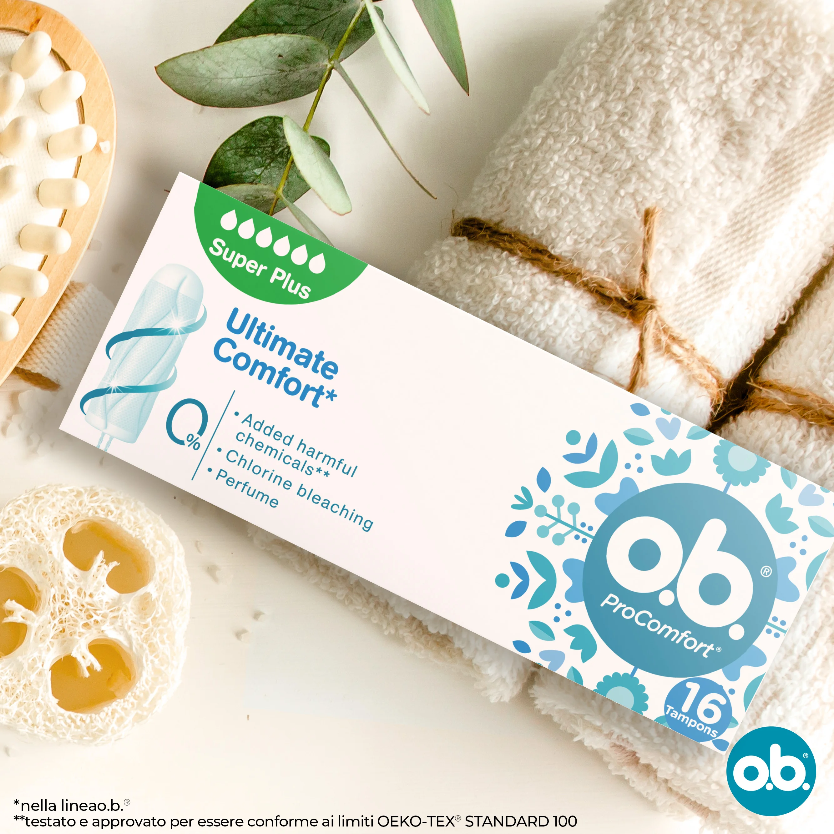 O.B. ProComfort Super Plus 16 Assorbenti Interni Libertà Movimento