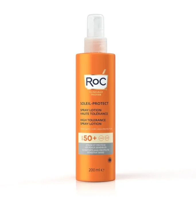 Roc Lozione Spray Soleil Corpo SPF 50+ 200 ml Elevata Tollerabilità