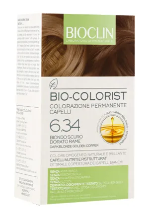 Bioclin Bio-Colorist 6.34 Biondo Scuro Dorato Rame Tintura Naturale Capelli