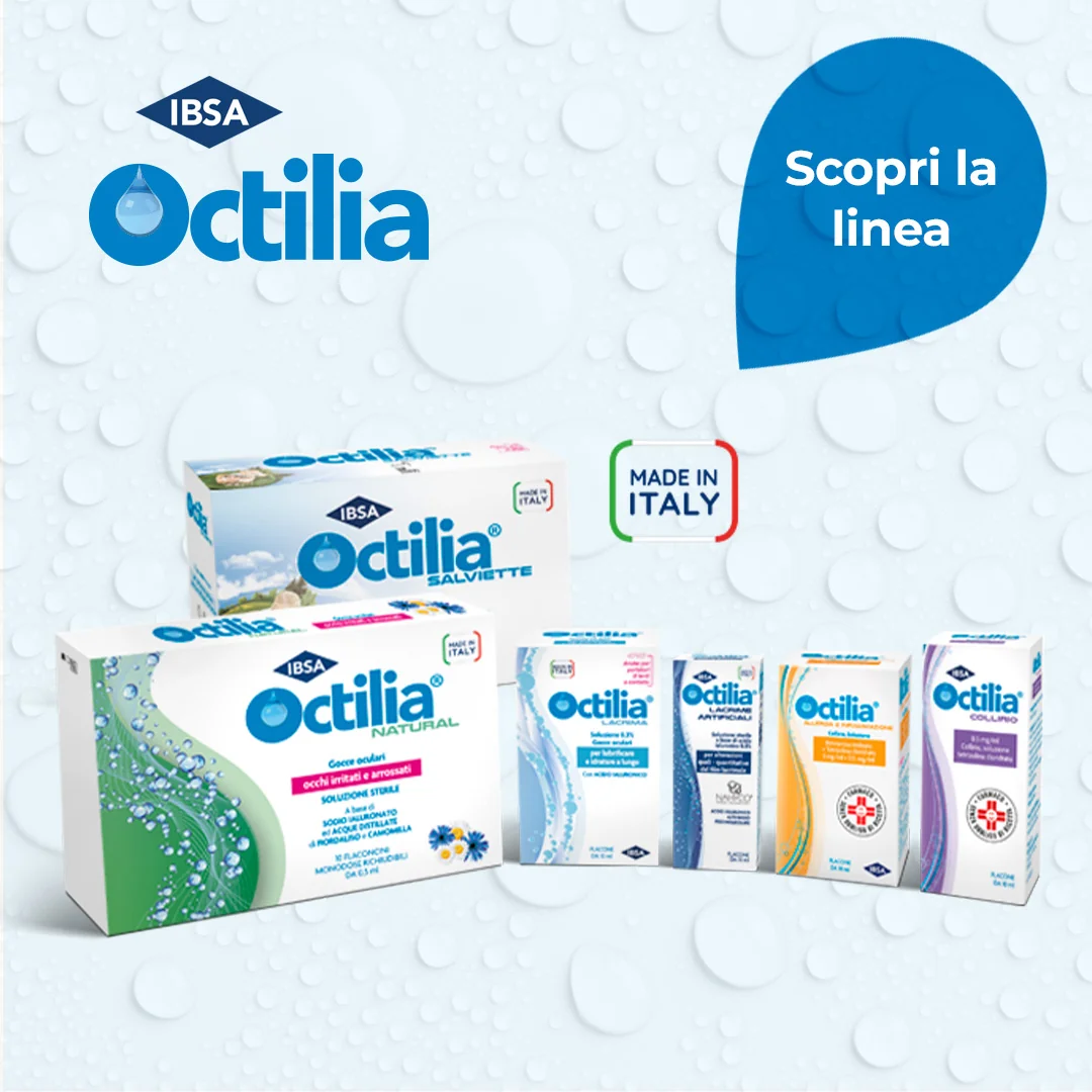 Octilia Natural Gocce Oculari 10 Flaconcini Monodose Occhi Irritati e Arrossati