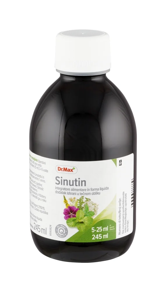 Dr. Max Sciroppo Sinutin 245Ml Fluidificazione del Muco e Liberazione delle Vie Respiratorie