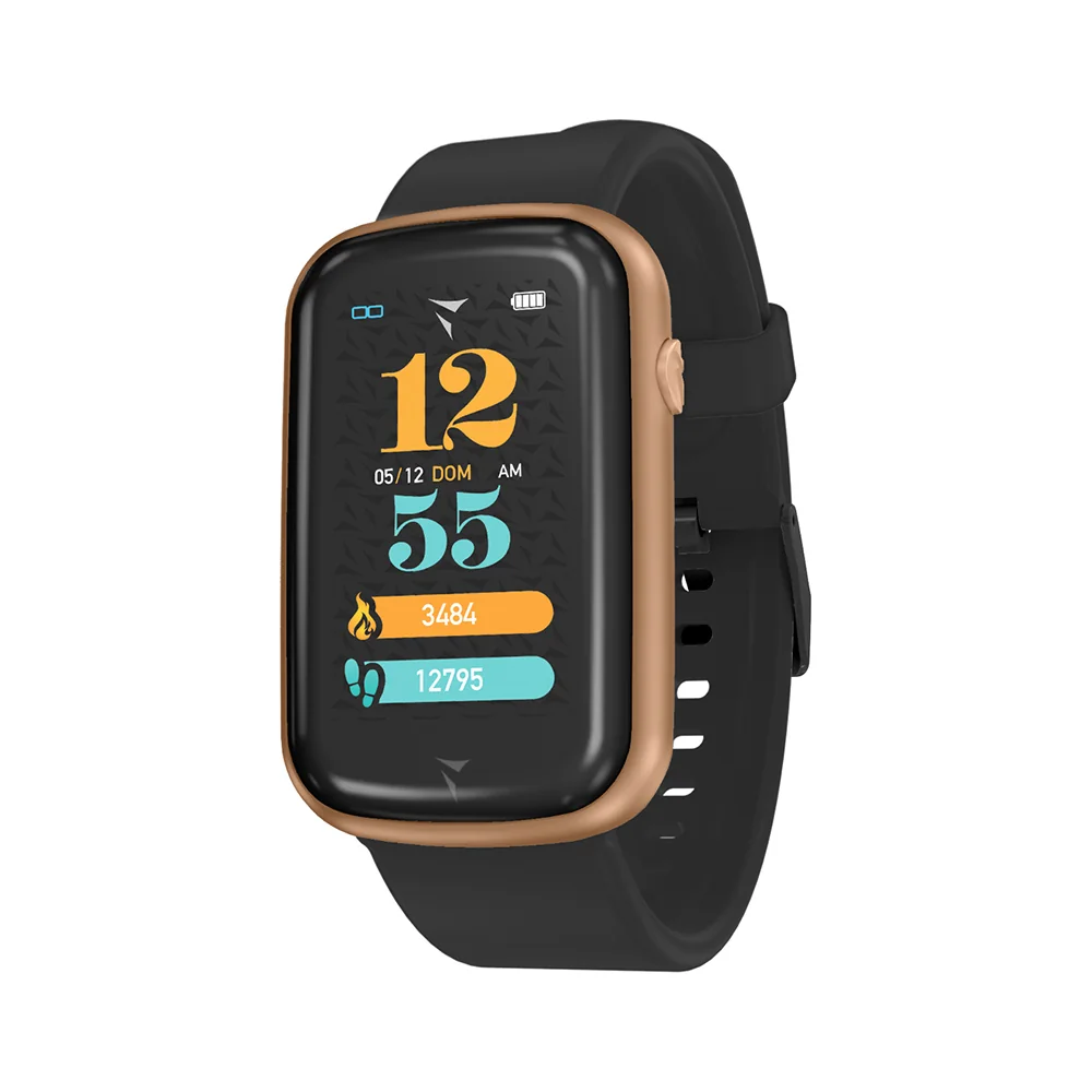 Techmade Steps Smartwatch Black Golden Rose Da Portare Sempre con Te