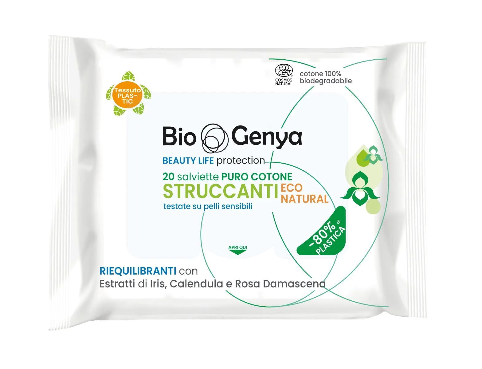 Biogenya Struccante Eco Natural 20 Salviette 