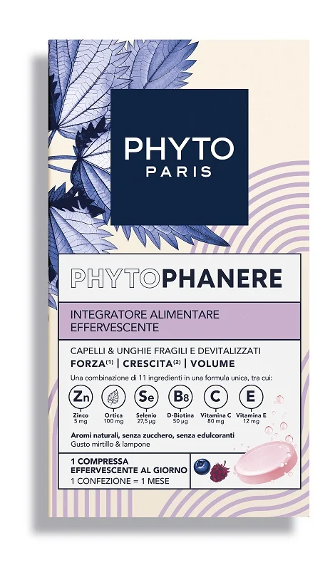 Phytophanere 2 Confezioni X 15 Compresse Effervescenti Benessere Capelli ed Unghie