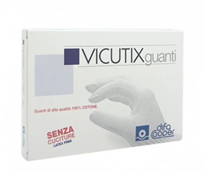 Vicutix Guanto in Cotone Antiallergico Taglia Medium