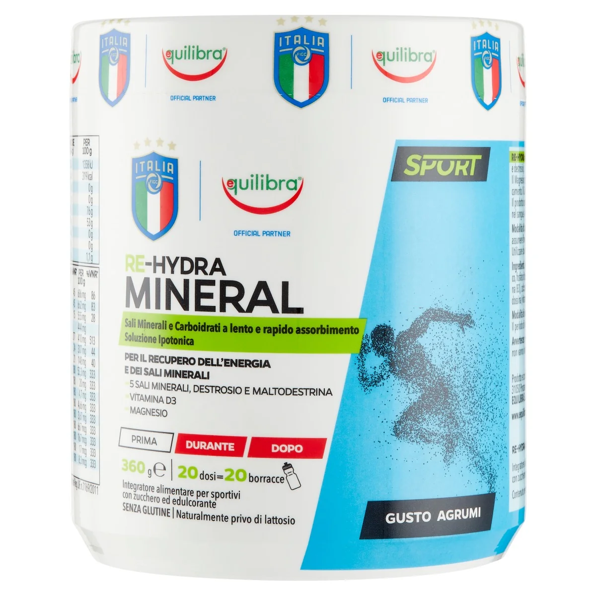 Equilibra Re Hydra Mineral 360 g Per il Recupero Energia