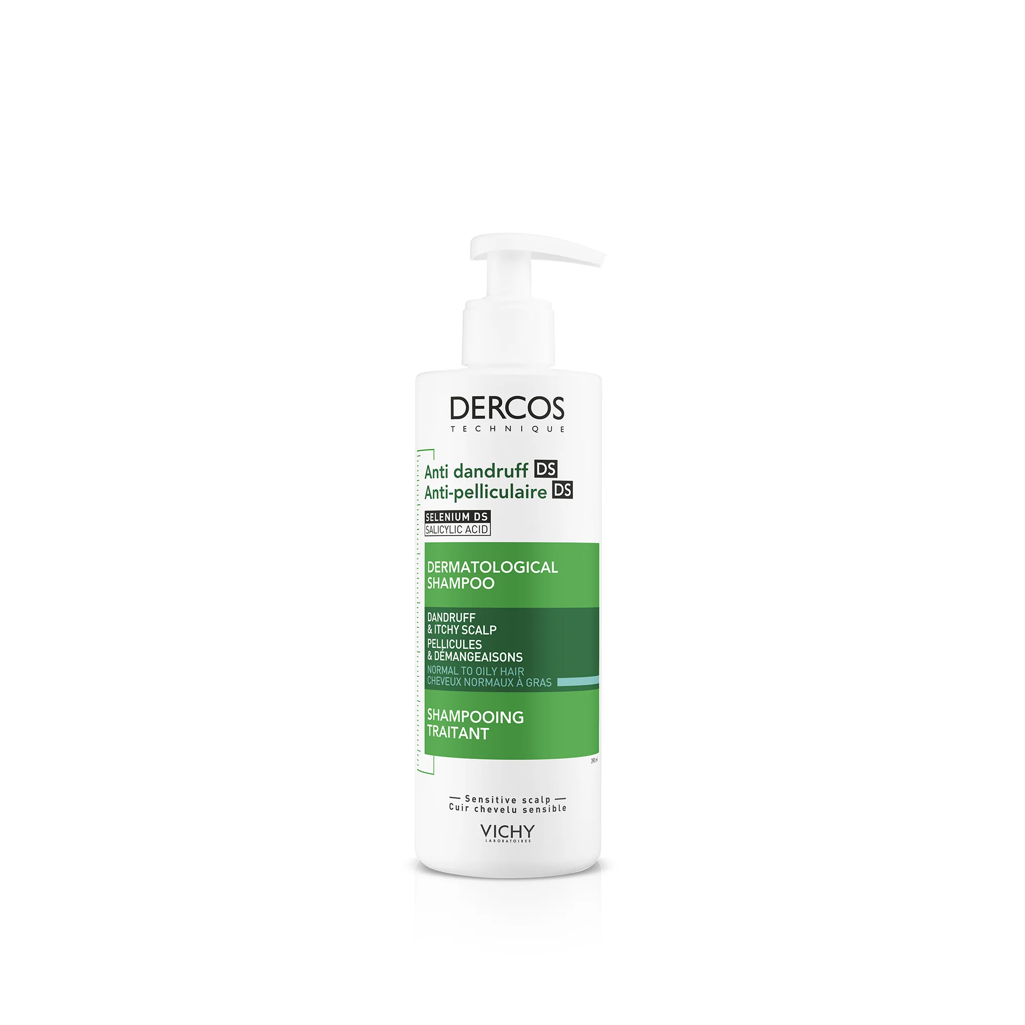 Vichy Dercos Technique 390 ml Shampoo Antiforfora per Capelli Normali e Grassi