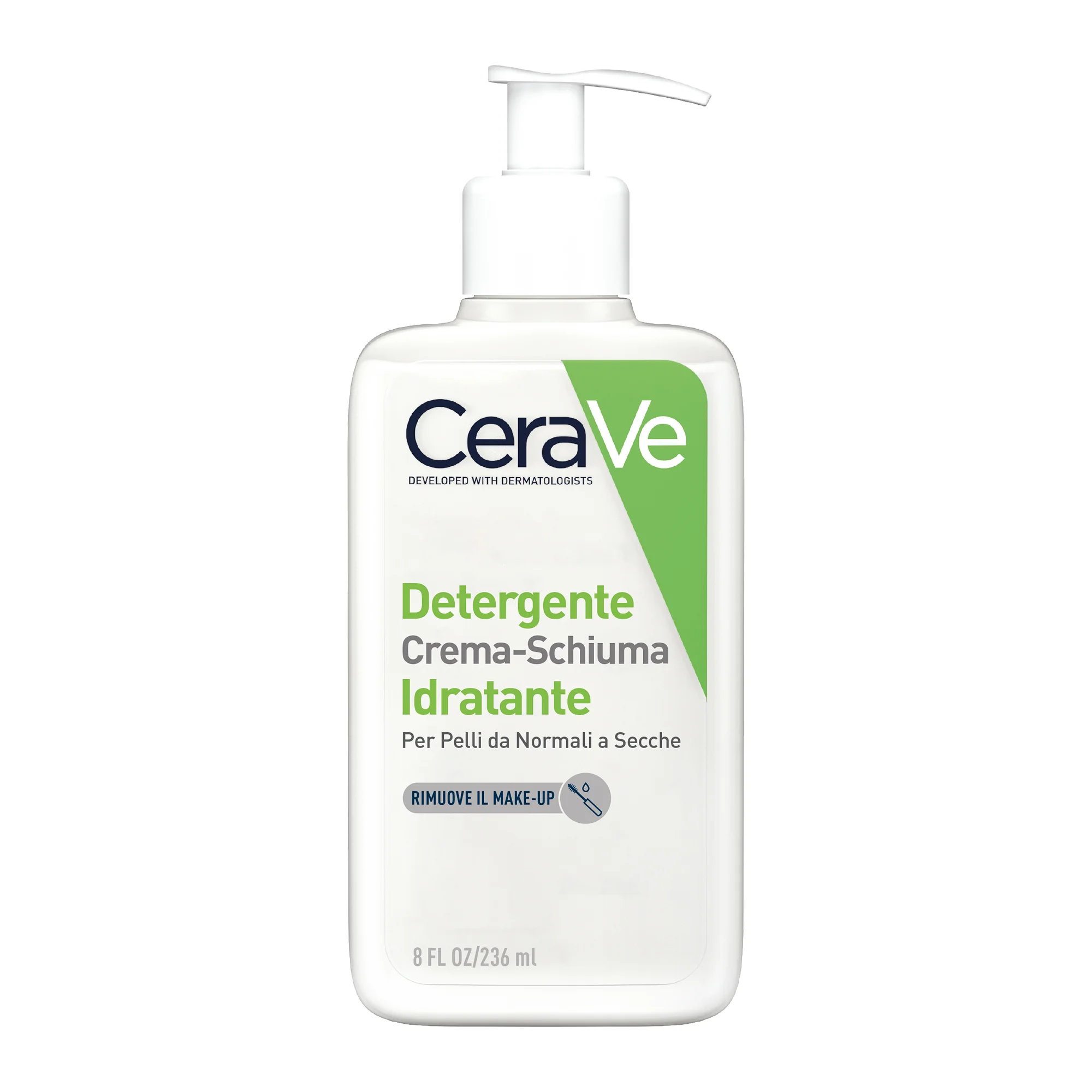 CeraVe Detergente Crema-Schiuma Idratante 236 ml Per Pelle da Normale a Secca