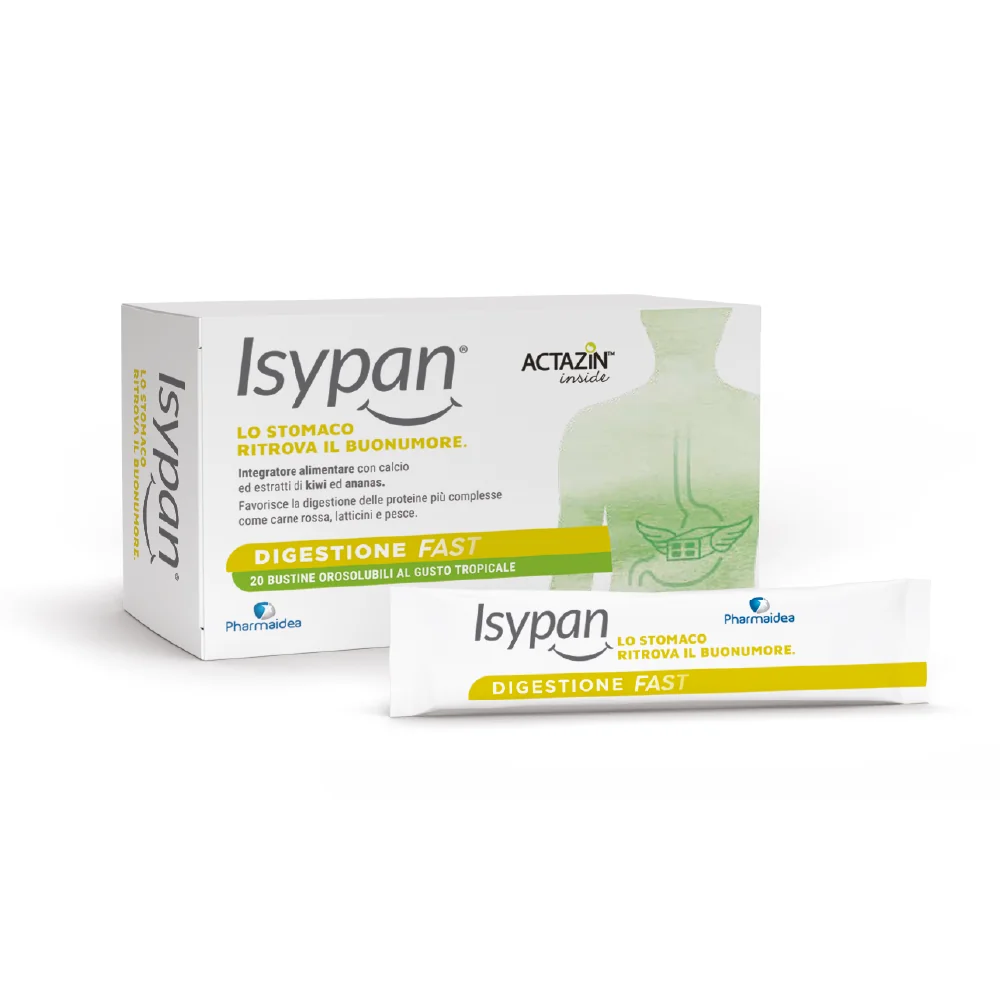 Isypan Digestione Fast 20 Bustine Orosolubili Integratore per Digestione