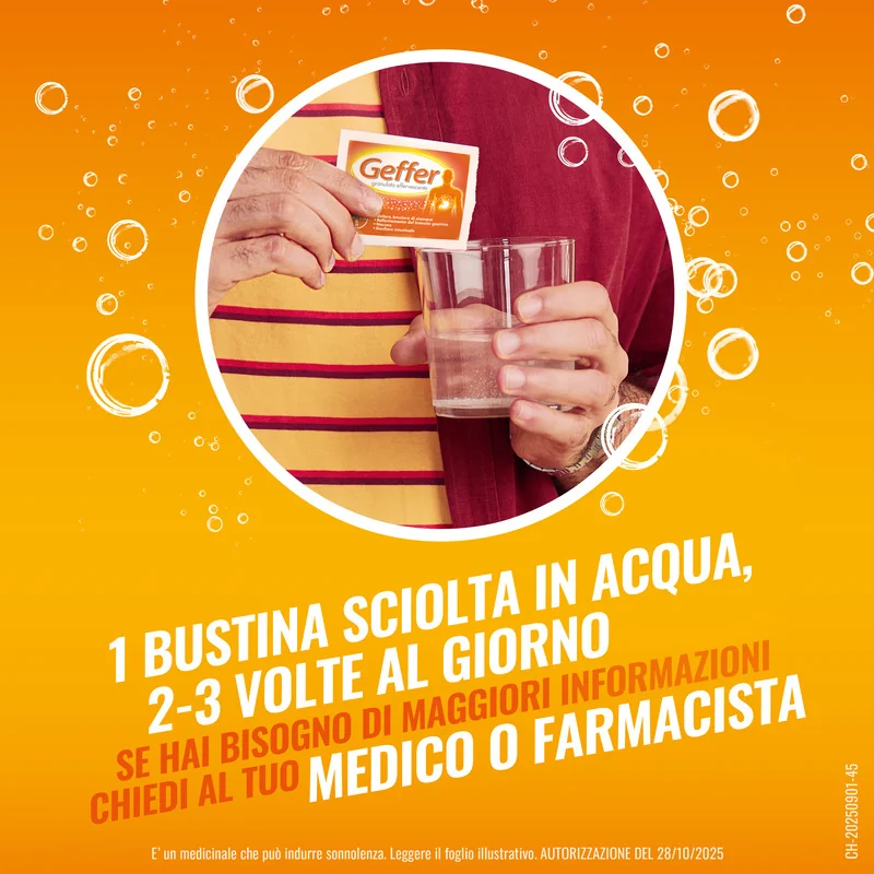 Geffer Antiacido 24 Bustine Bruciore di Stomaco e Nausea