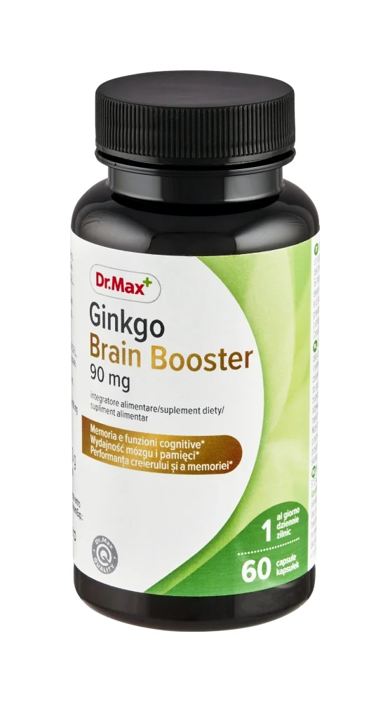 Dr. Max Ginkgo Brain 90Mg 60 Capsule Per Mente, Memoria e Concentrazione
