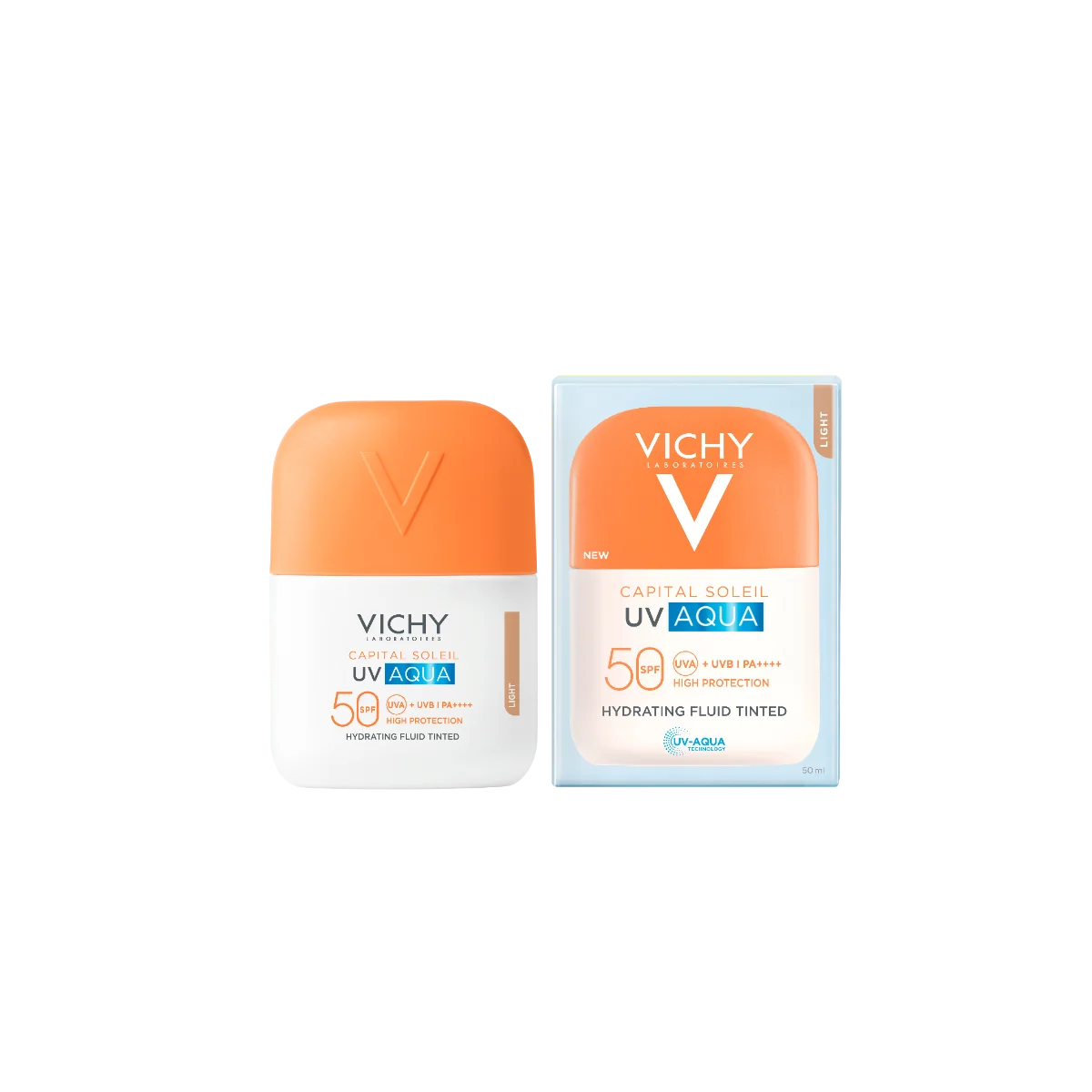 Vichy UV Acqua Fluid invisibile Pigment Light SPf50 50ml Fluido Viso Colorato