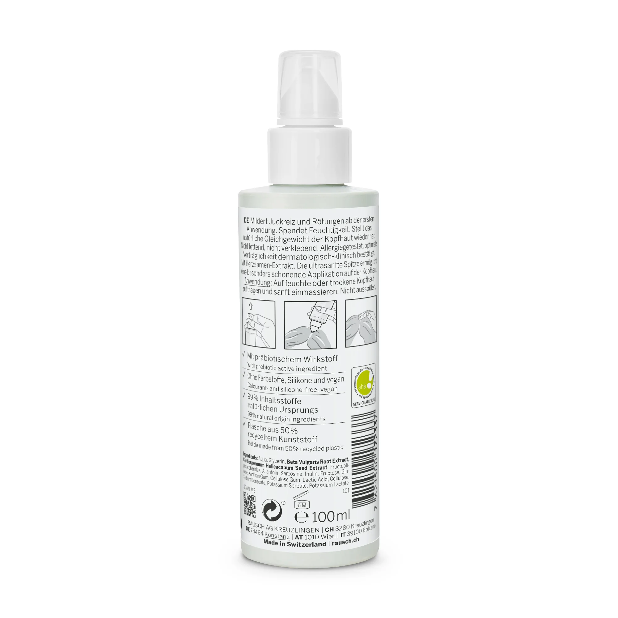 Rausch Siero Delicato Per Cuoio Capelluto Al Cardiospermum 100 Ml