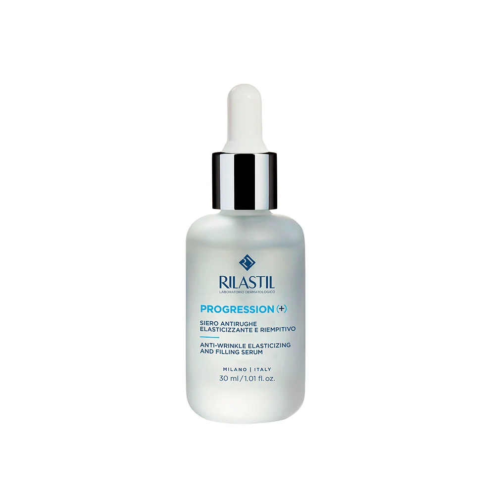 Rilastil Progression Siero Antirughe Elasticizzante 30 ml Per Combattere l'Invecchiamento Cutaneo