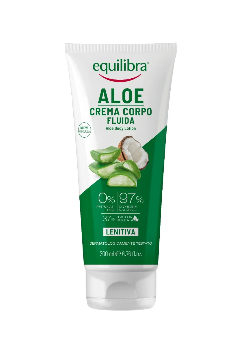Equilibra Corpo Kit Aloe Dermo Bagno Idratante 400 ml + Acqua Corpo Profumata 100 ml + Crema Corpo Lenitiva 200 ml