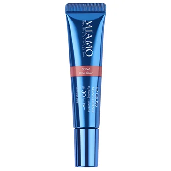 Miamo Skincolor Care Lip Gloss Aging Defense Spf 30+ Coral Peach Flavor 15 Ml