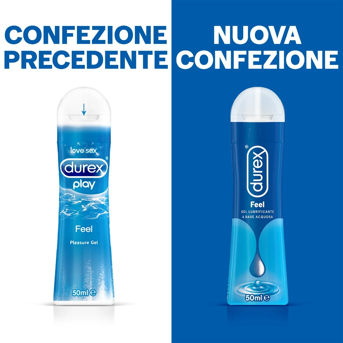 Durex Feel Gel Lubrificante 50 ml Secchezza Vaginale