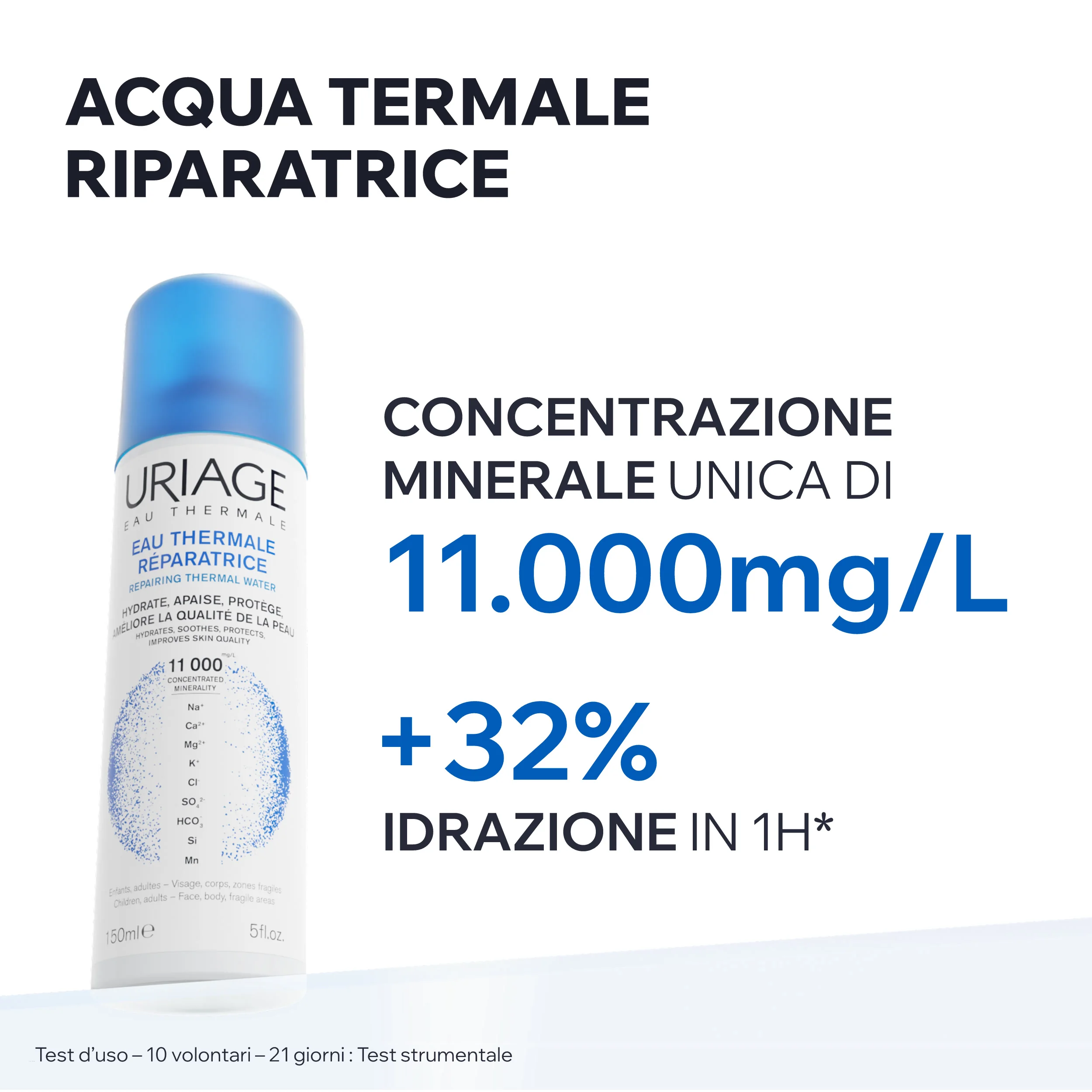 Uriage Eau Thermale Acqua Termale Spray Idratante Lenitivo Protettivo 50 ml Rinforza il Film Idrolipidico