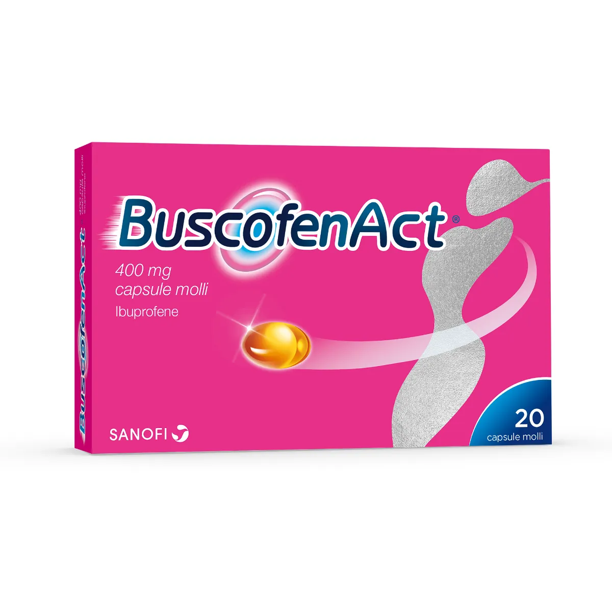 BuscofenAct 400 mg Ibuprofene 20 Capsule Molli Analgesico