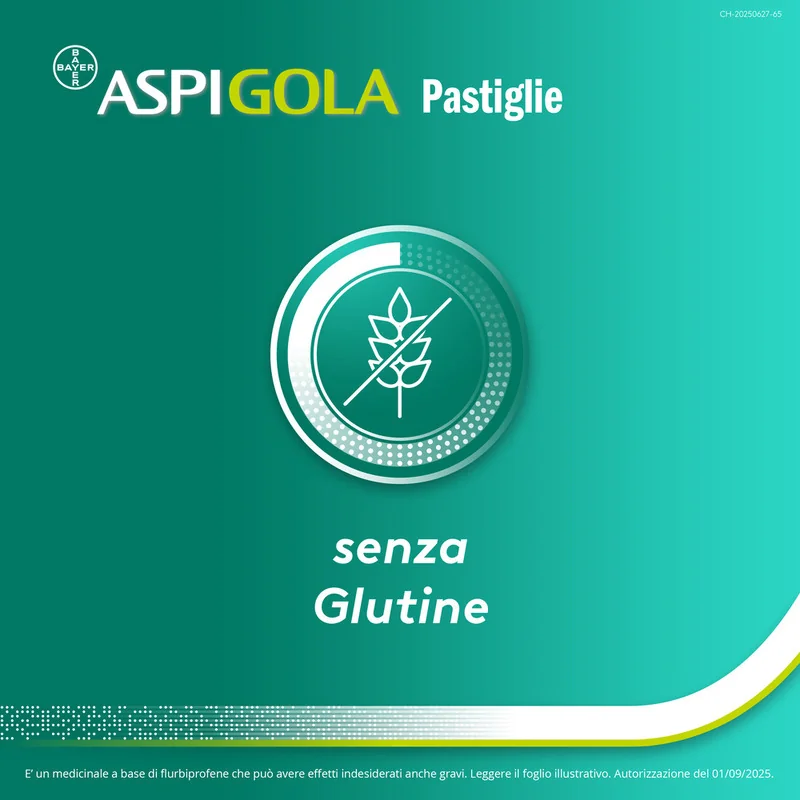 Aspi Gola Antinfiammatorio 16 Caramelle Miele-Limone Mal di Gola