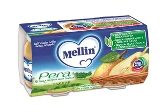 Mellin Omog Pera 2X100 g