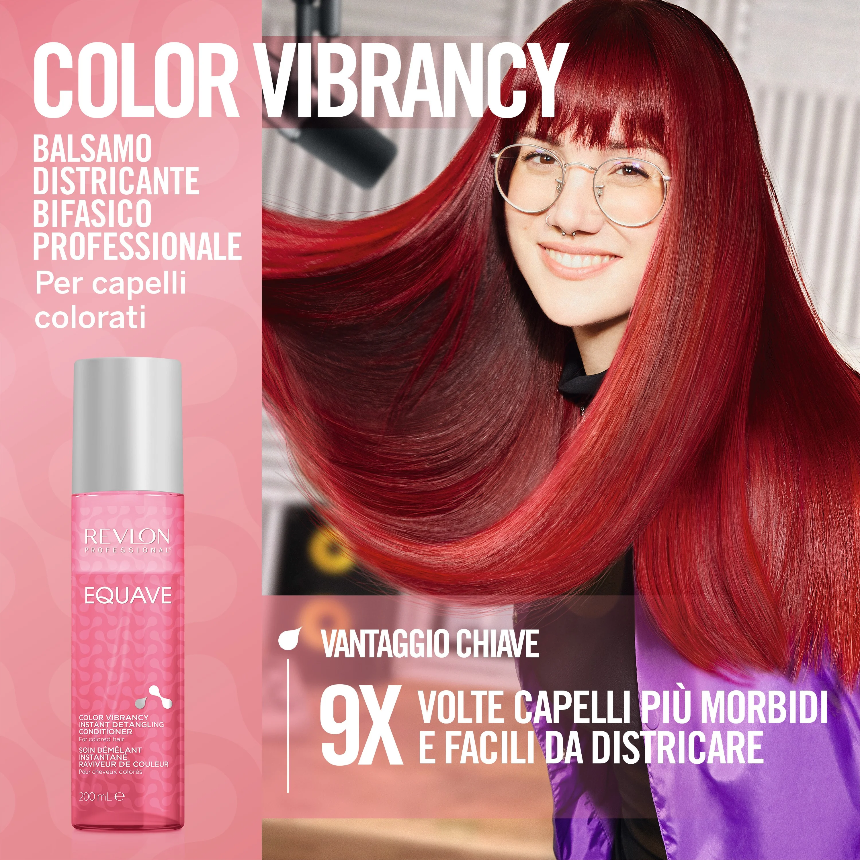 Revlon Equave Color Vibrancy Detangling Conditioner 200 ml Spray districante capelli colorati