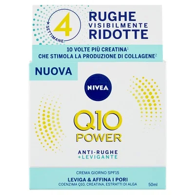 Nivea Q10 Power Crema Giorno Anti-Rughe + Levigante SPF 15 Anti- età