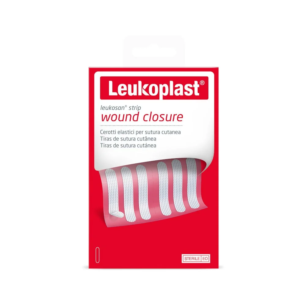 Leukosan Strip 6X38mm 2 bustine x 6 cerotti Cerotti per Sutura