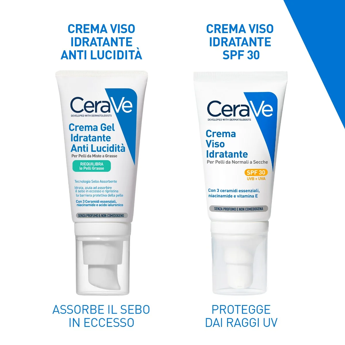 Cerave Crema Viso Idratante Mat 52 Ml Pelli da Miste a Grasse