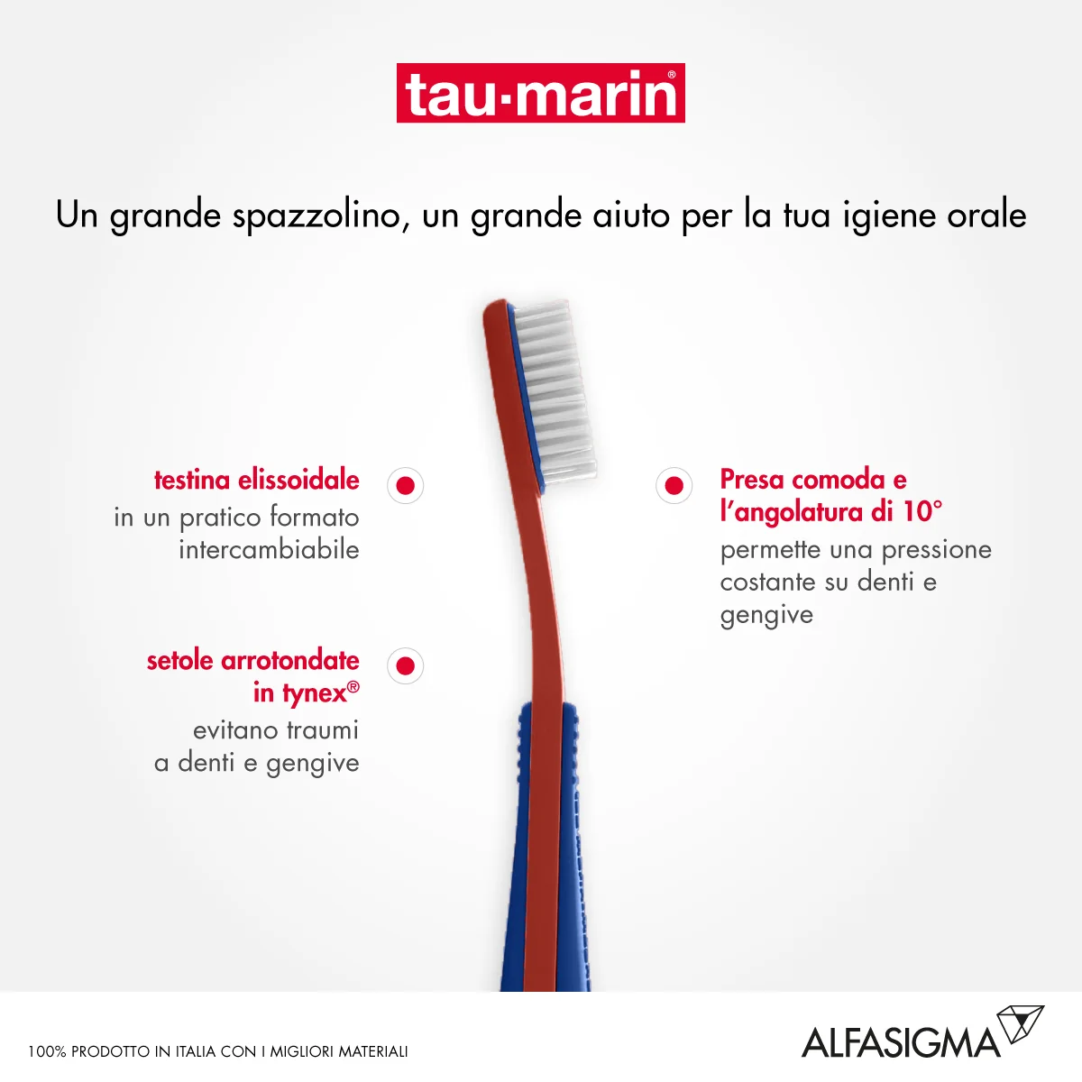 Taumarin Magnum Spazzolino Morbido Intercambiabile