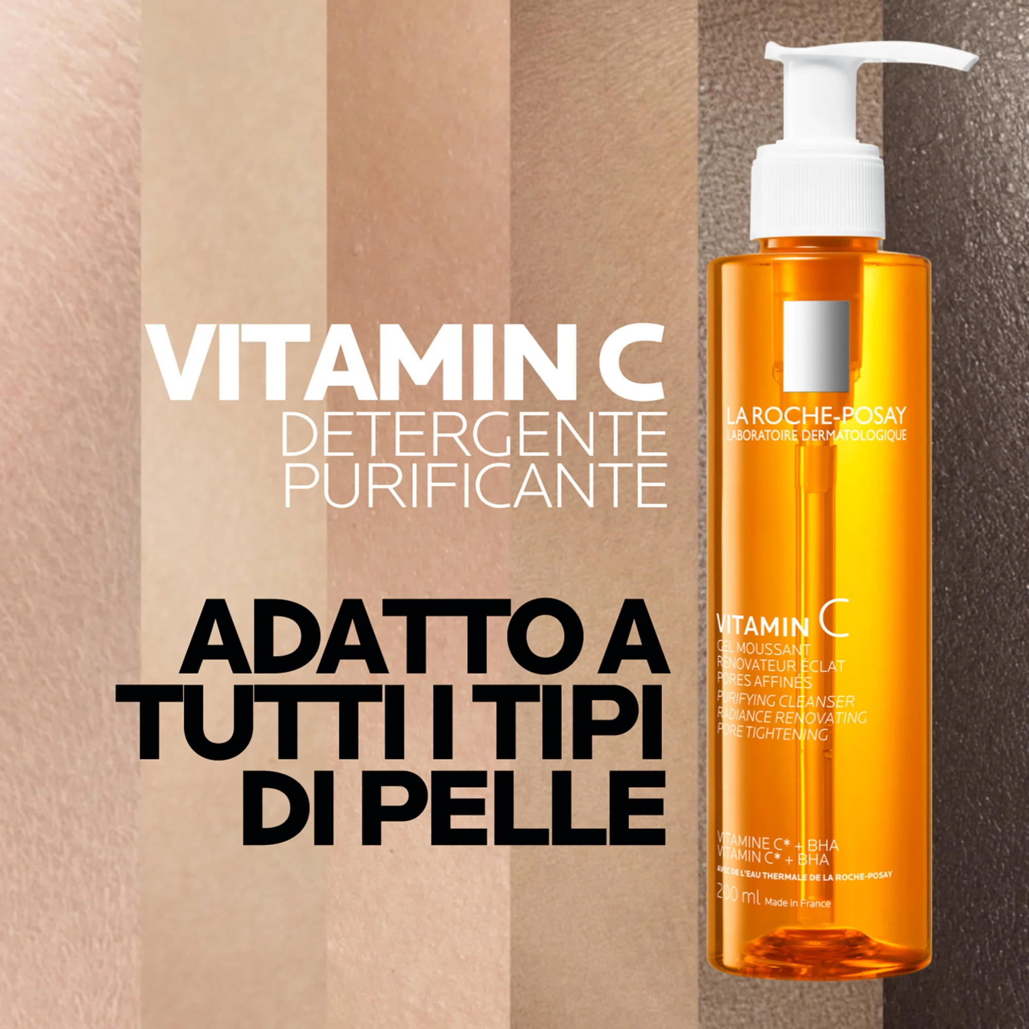 La Roche-Posay Pure Vitamin C Cleanser 200 ml Detergente Viso