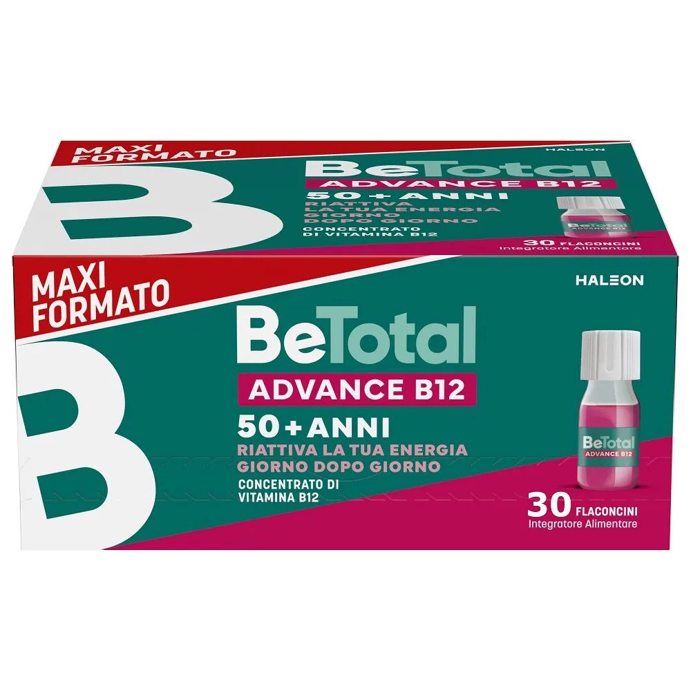 Betotal Advance B12 30 Flaconcini Integratore Alimentare Vitamina B12 Vitamina B Zinco