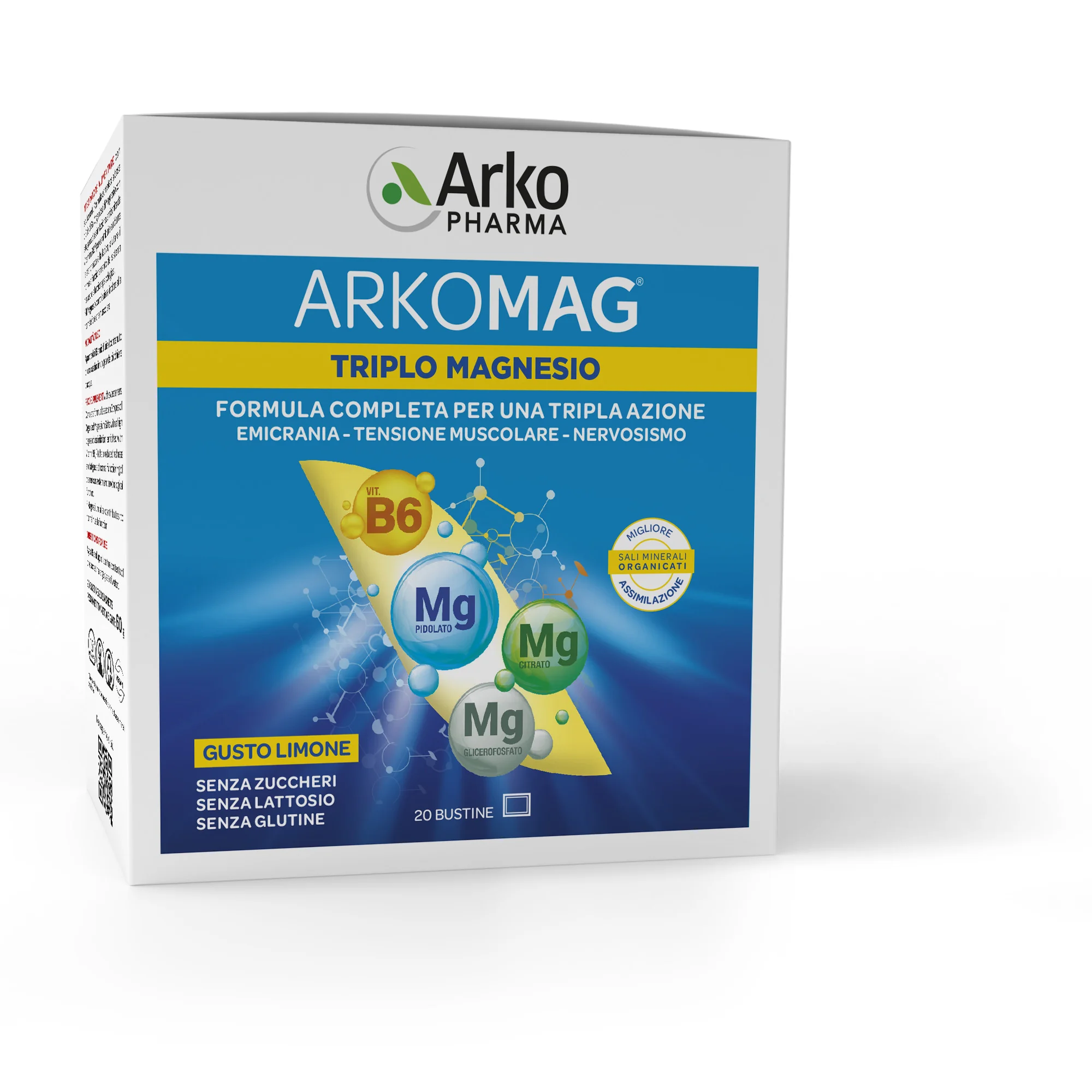 Arkomag Triplo Magnesio 20Bust Stanchezza e Crampi