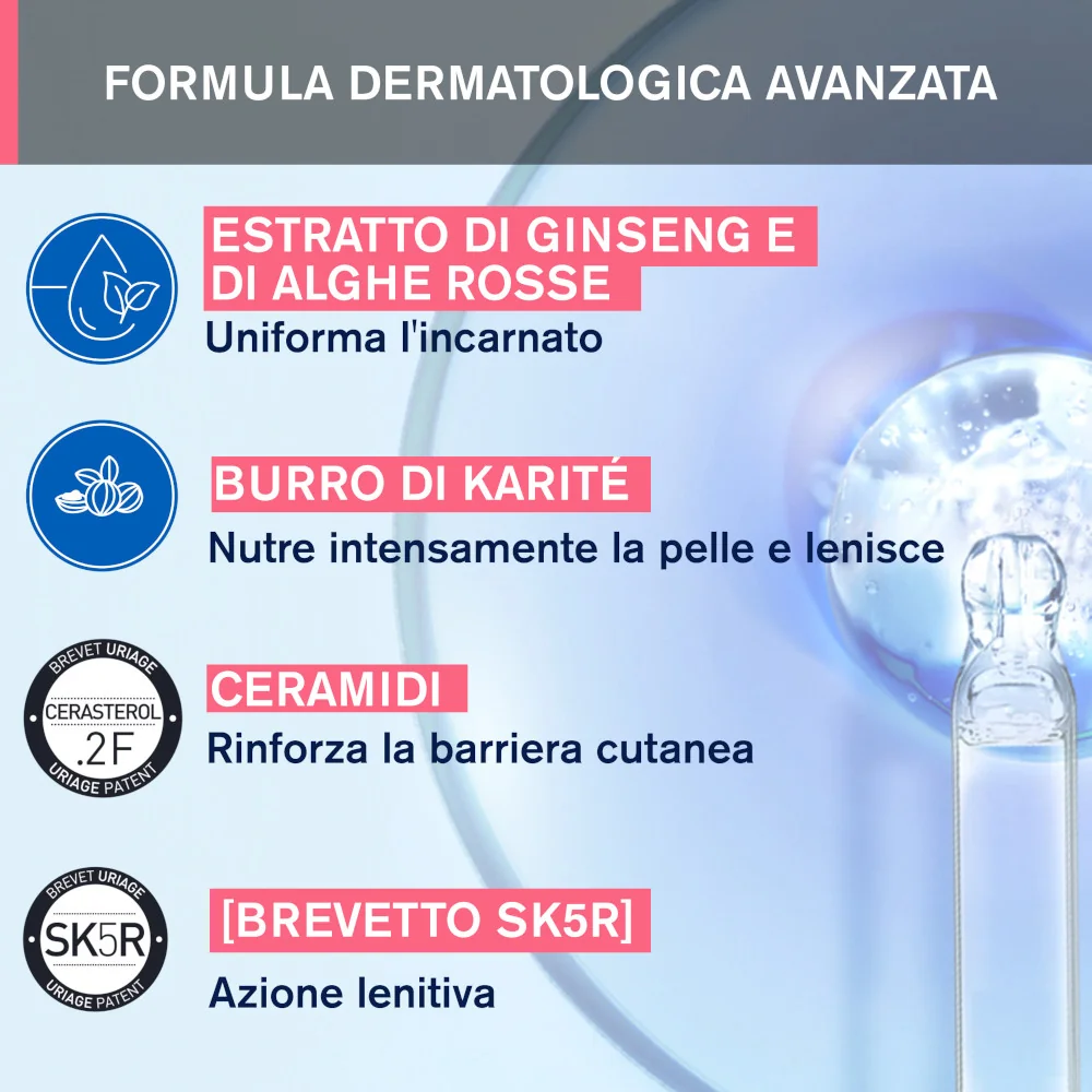 Uriage Rosèliane Maschera Anti-rossore Lenitiva Viso 40 ml Pelle Sensibile