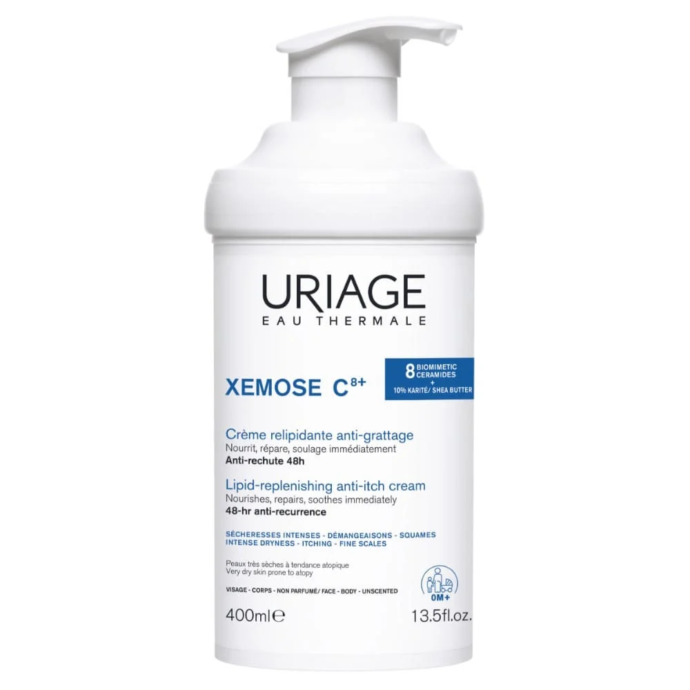 Uriage Xèmose Crema Liporestitutiva Anti-irritazioni Pelle Secca 400 ml Ideale Contro Sensazioni di Prurito