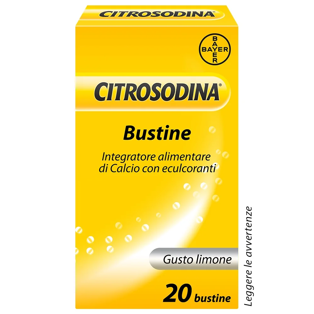 Citrosodina Effervescente con Calcio al Limone 20 Bustine Digestivo