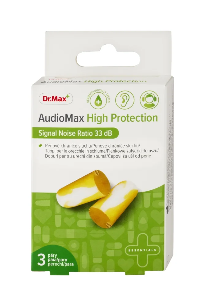 Dr. Max Tappi Auricolari 3 Pezzi Riduzione del Rumore