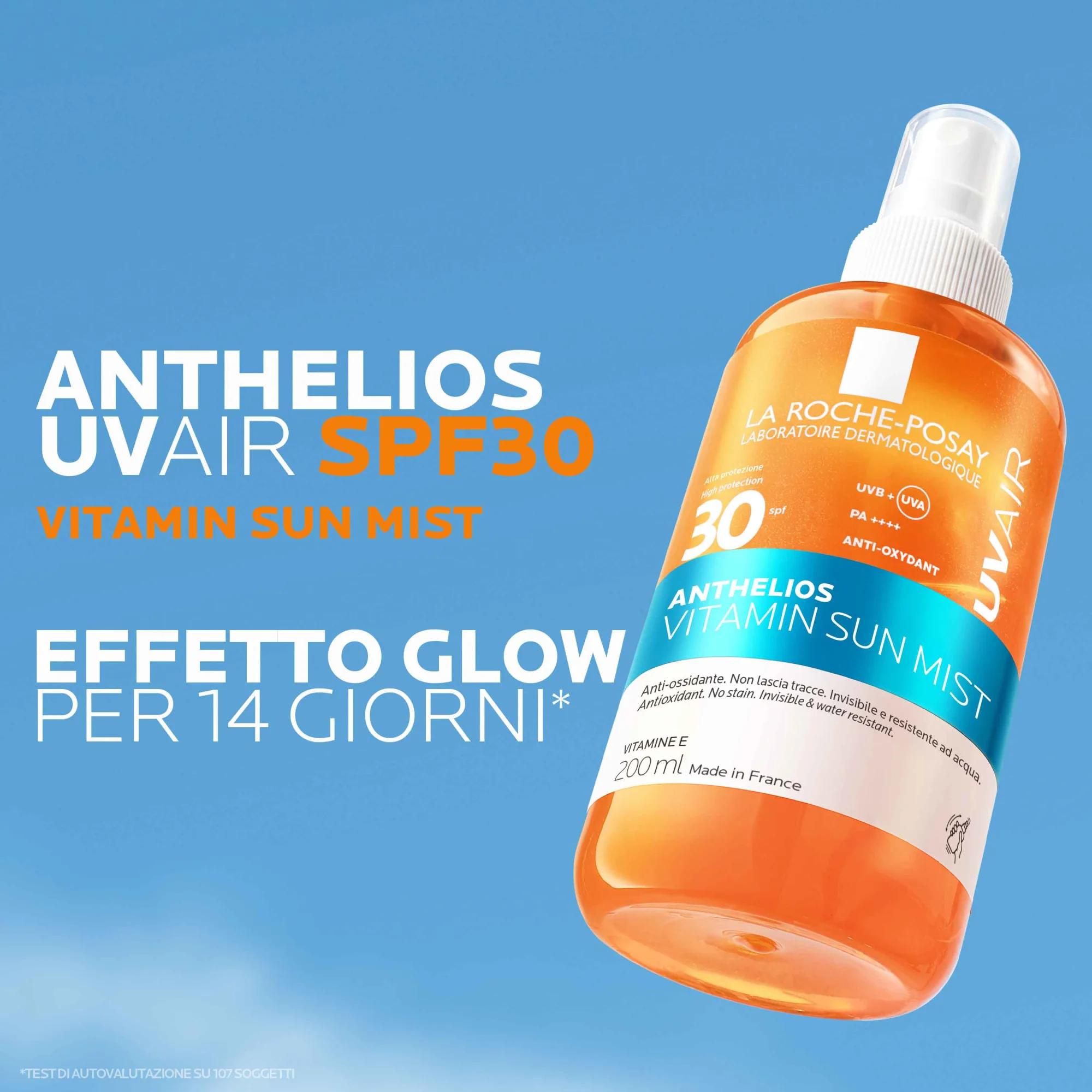 La Roche-Posay Anthelios UVAir Vitamin Sun Mist SPF30+ 200 ml Spray solare viso e corpo